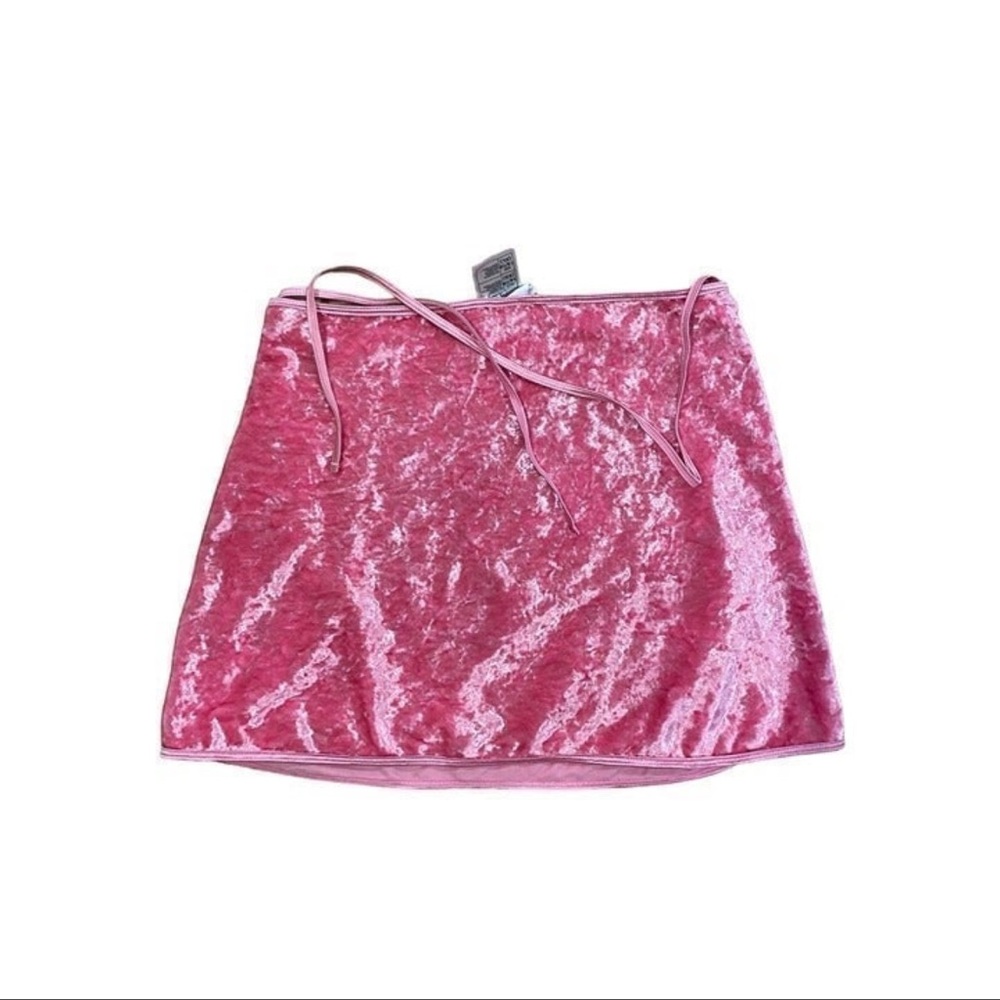 Vintage Tweety Pink Velvet Wrap Skirt Warner Bros Y2K Youth XL Women S/M RARE - Picture 6 of 6